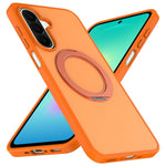 For Samsung Galaxy S26 FE / S25 FE Case with Rotating Magnetic Kickstand PC + TPU Skin-Touch Phone Cover