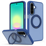 For Samsung Galaxy S26+ Case with Rotating Magnetic Kickstand PC + TPU Skin-Touch Phone Cover