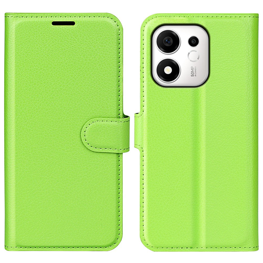 For Honor 600 Smart 5G / X7e Plus 5G Case Wallet Stand Litchi Texture Shockproof Leather Phone Cover
