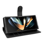 For Samsung Galaxy Z Fold4 5G Case Wallet Stand Litchi Texture Shockproof Leather Phone Cover