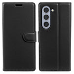 For Samsung Galaxy Z Fold5 5G Case Wallet Stand Litchi Texture Shockproof Leather Phone Cover