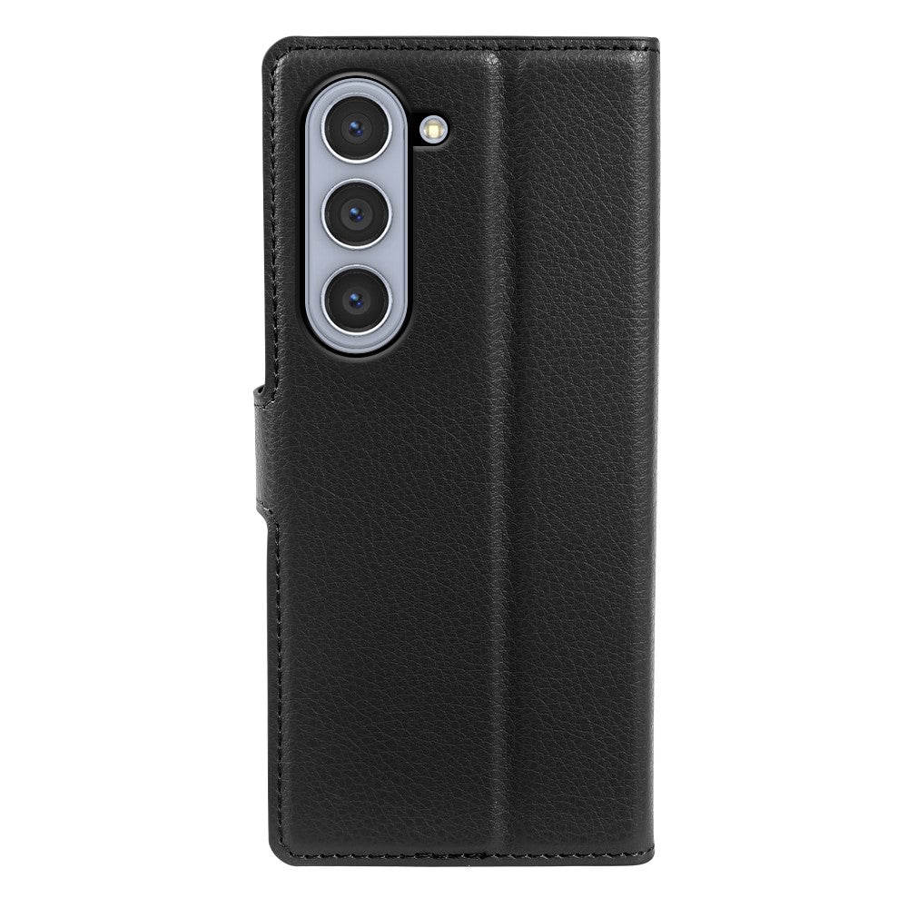 For Samsung Galaxy Z Fold5 5G Case Wallet Stand Litchi Texture Shockproof Leather Phone Cover