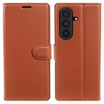 Til Samsung Galaxy Z Fold7 5G Etui Pung Stativ Litchi Tekstur Stødsikkert Læder Telefoncover