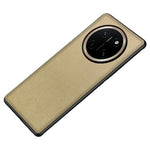 For Honor X80 Pro Max 5G Case Silk-Textured PU Leather Coated PC TPU Protective Phone Back Cover