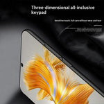 For Honor X80 Pro Max 5G Case Silk-Textured PU Leather Coated PC TPU Protective Phone Back Cover