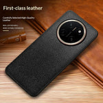 For Honor X80 Pro Max 5G Case Litchi Texture PU Leather Coated PC + TPU Protective Phone Back Cover