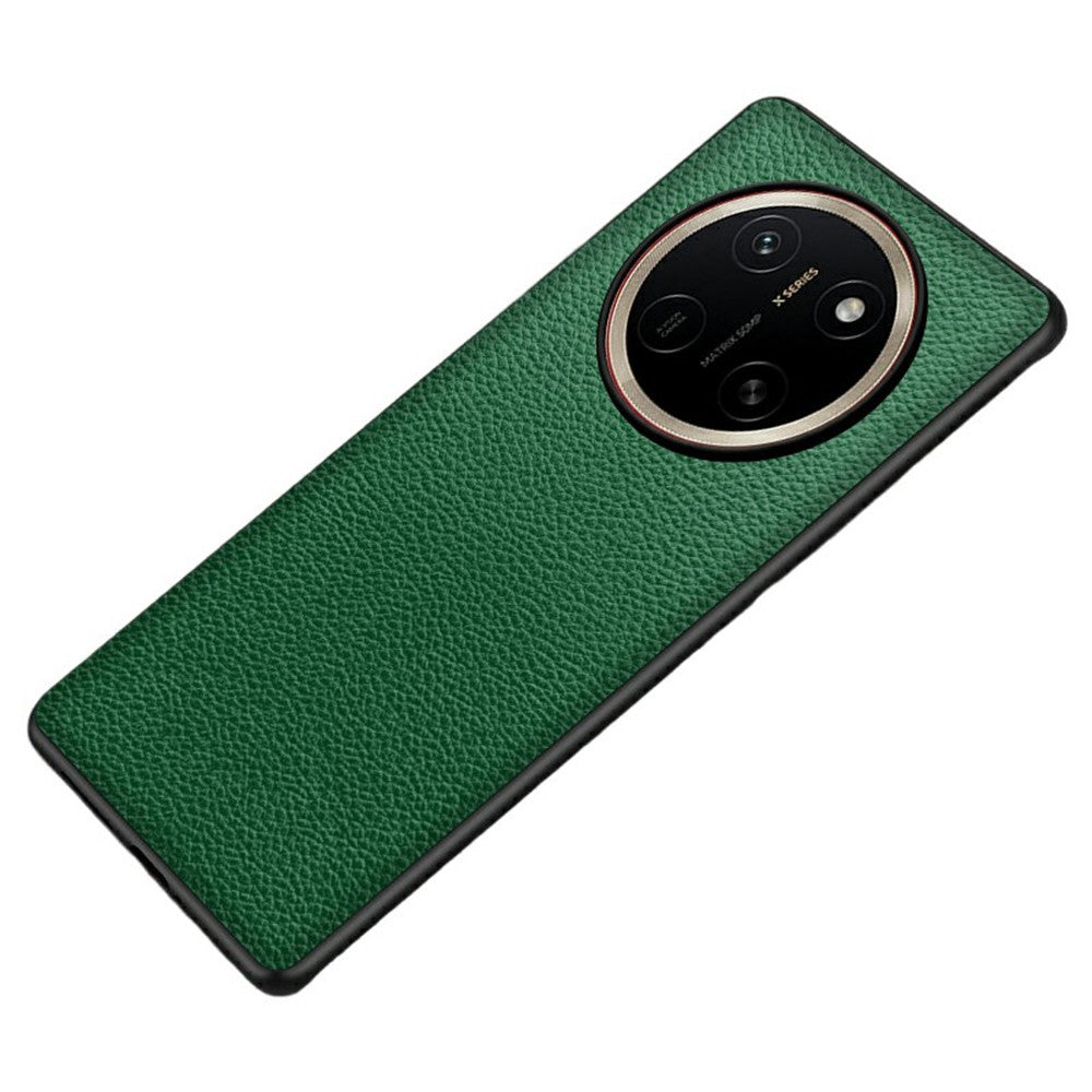 For Honor X80 Pro Max 5G Case Litchi Texture PU Leather Coated PC + TPU Protective Phone Back Cover