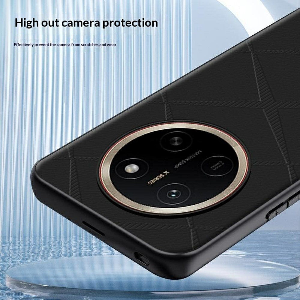 For Honor X80 Pro Max 5G Case X-Patterned TPU PU Leather PC Anti-Drop Phone Cover