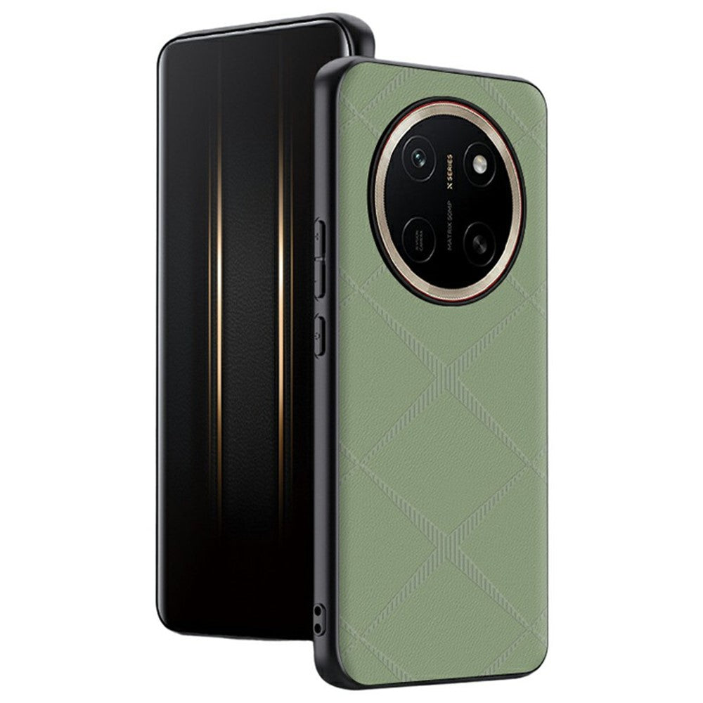 For Honor X80 Pro Max 5G Case X-Patterned TPU PU Leather PC Anti-Drop Phone Cover