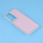 Til Samsung Galaxy S26 FE Cover Rhinestone Edge Glitter Bagside TPU + PC IMD Telefoncover