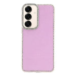 Til Samsung Galaxy S26 FE Cover Rhinestone Edge Glitter Bagside TPU + PC IMD Telefoncover