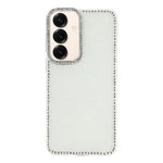 Til Samsung Galaxy S26 FE Cover Rhinestone Edge Glitter Bagside TPU + PC IMD Telefoncover