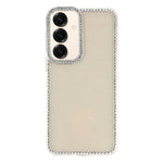 Til Samsung Galaxy S26 FE Cover Rhinestone Edge Glitter Bagside TPU + PC IMD Telefoncover