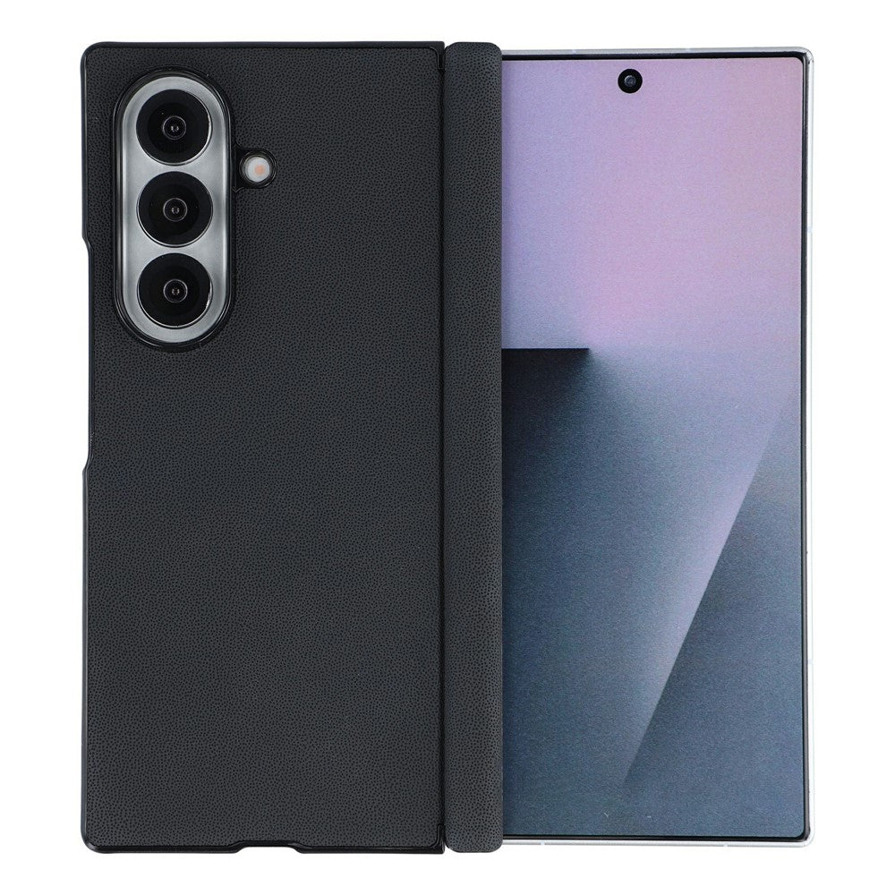 For Samsung Galaxy Z Fold7 5G Case Hinge Protection PU Leather + PC Scratch Resistant Phone Cover