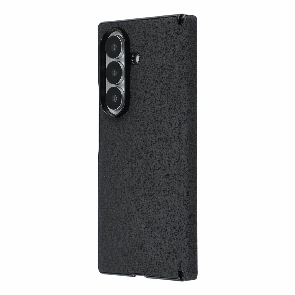 For Samsung Galaxy Z Fold7 5G Case Hinge Protection PU Leather + PC Scratch Resistant Phone Cover