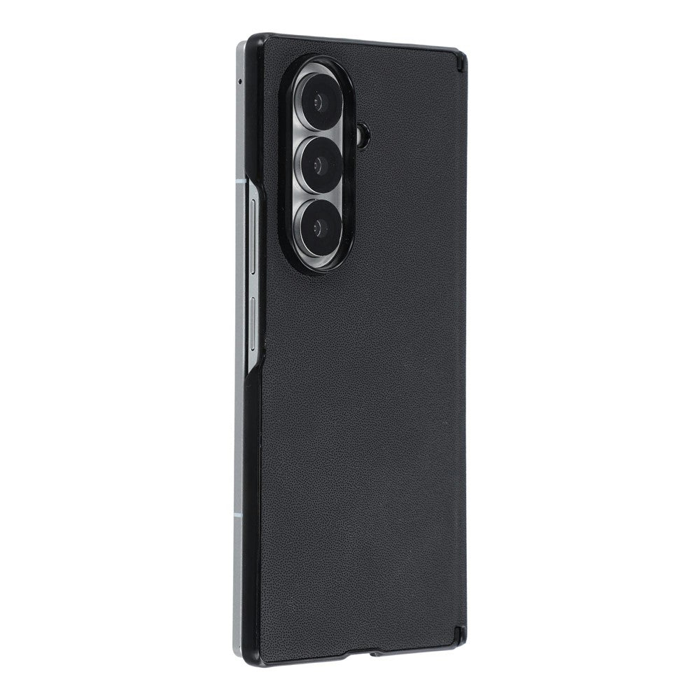 For Samsung Galaxy Z Fold7 5G Case Hinge Protection PU Leather + PC Scratch Resistant Phone Cover
