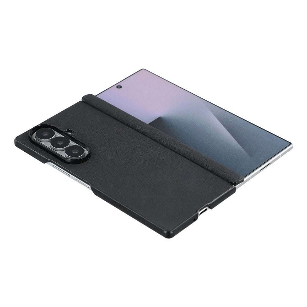 For Samsung Galaxy Z Fold7 5G Case Hinge Protection PU Leather + PC Scratch Resistant Phone Cover