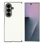 For Samsung Galaxy Z Fold7 5G Case Hinge Protection PU Leather + PC Scratch Resistant Phone Cover
