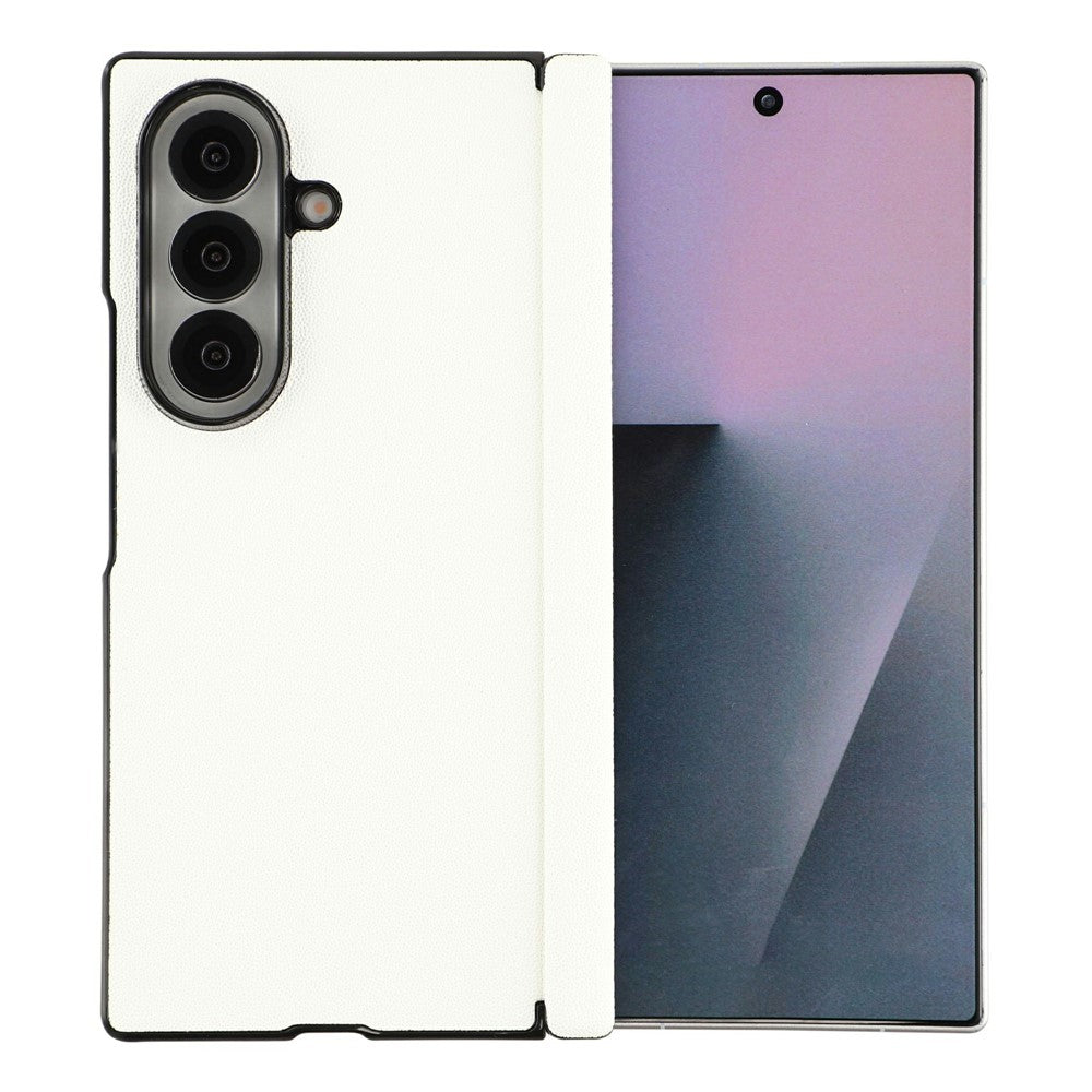 For Samsung Galaxy Z Fold7 5G Case Hinge Protection PU Leather + PC Scratch Resistant Phone Cover
