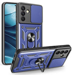For Samsung Galaxy A18 5G  /  A18 4G  /  A17 5G  /  A17 4G Case with Slide Camera Lid PC + TPU Kickstand Phone Cover