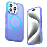 Til iPhone 16 Pro Max Magnetisk Cover i Farveblok PC + TPU Anti-Fingeraftryk Telefoncover
