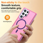 Samsung Galaxy S22 Ultra 5G / Galaxy S23 Ultra magnetisk cover i farveblokerende PC + TPU med anti-fingeraftryk