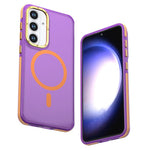 Til Samsung Galaxy S26 FE Magnetisk Cover Farveblokering PC + TPU Anti-fingeraftryk Telefoncover