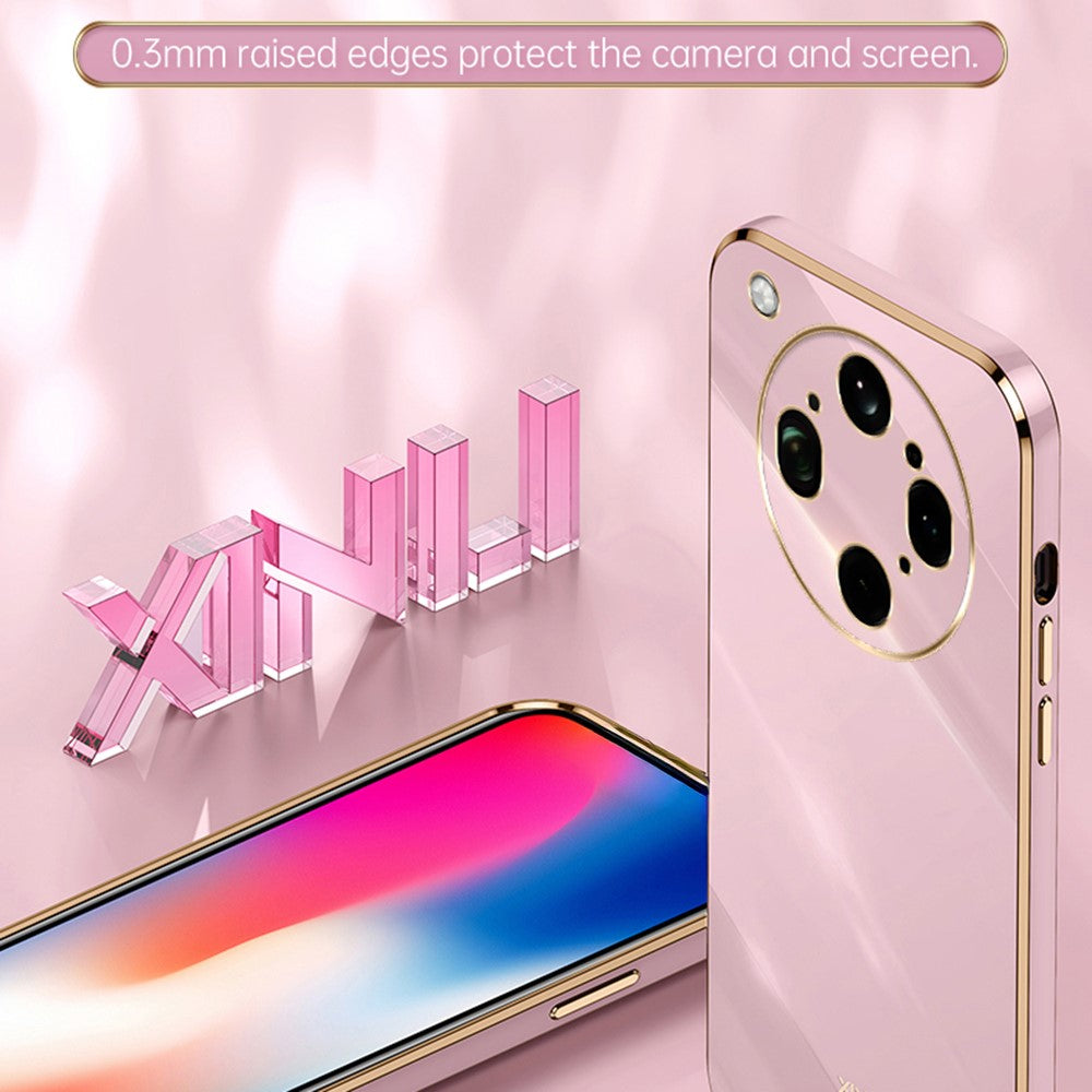 XINLI For Oppo Find X9 Ultra 5G Case TPU Phone Cover with Electroplating Frame