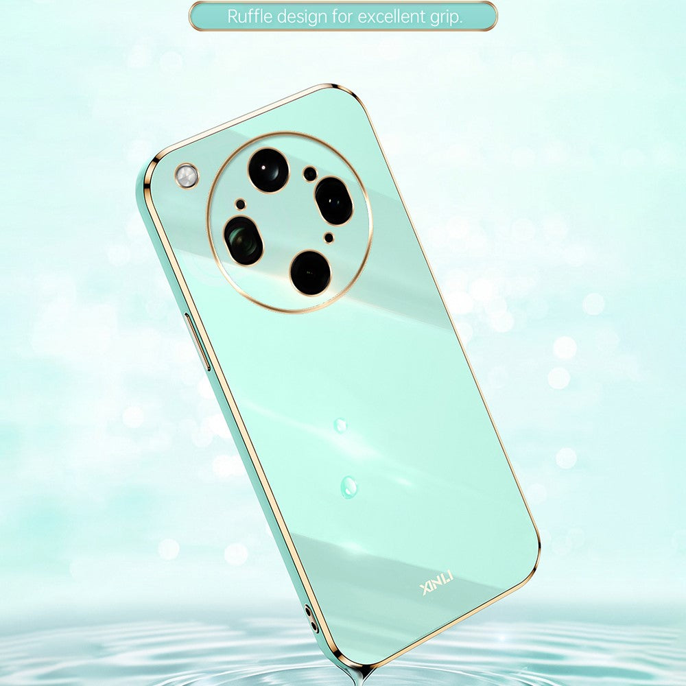 XINLI For Oppo Find X9 Ultra 5G Case TPU Phone Cover with Electroplating Frame