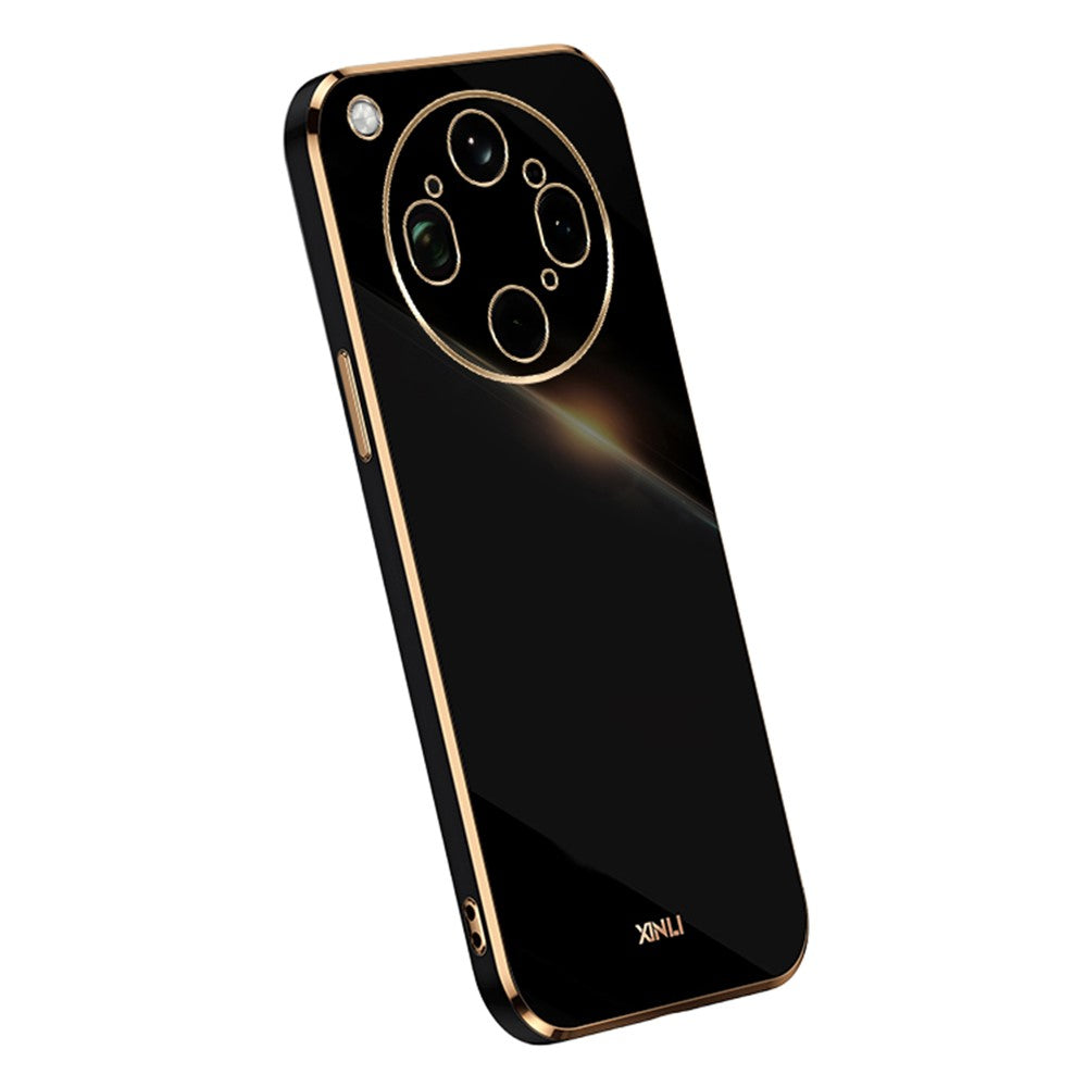 XINLI For Oppo Find X9 Ultra 5G Case TPU Phone Cover with Electroplating Frame