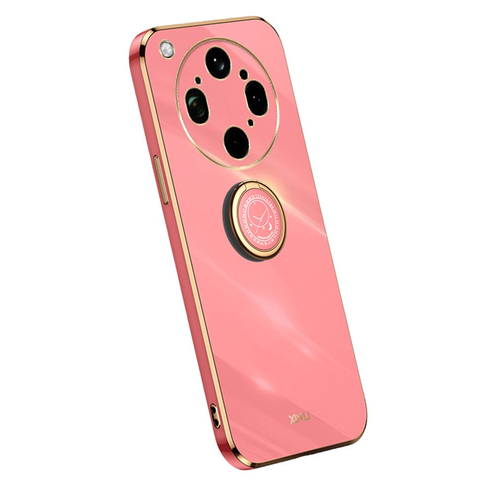 XINLI til Oppo Find X9 Ultra 5G Cover Ring Kickstand Galvanisering TPU Telefoncover