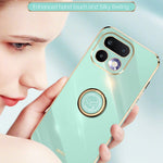 XINLI Til Realme 16 Pro 5G Etui Ring Kickstand Galvanisering TPU Telefoncover