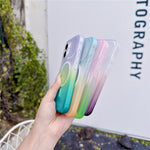 For iPhone 16 Magnetic Case AI Touch Button Gradient Color TPU Phone Cover
