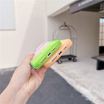Til iPhone 16 Pro Magnetisk Cover AI Touch Knap Gradient Farve TPU Telefoncover