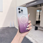 Til iPhone 16 Pro Magnetisk Cover AI Touch Knap Gradient Farve TPU Telefoncover