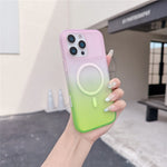 Til iPhone 16 Pro Max Magnetisk Cover AI Touch Knap Gradientfarve TPU Telefoncover