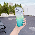 Til iPhone 18 Pro / 17 Pro magnetisk etui med AI touch-knap og gradientfarve TPU telefoncover