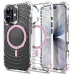 Til iPhone 17 Magnetisk Cover Airbag Hjørne Stødsikker Ripple TPU Telefoncover