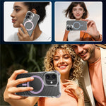 Til iPhone 17 Magnetisk Cover Airbag Hjørne Stødsikker Ripple TPU Telefoncover