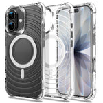 Til iPhone 17 Magnetisk Cover Airbag Hjørne Stødsikker Ripple TPU Telefoncover