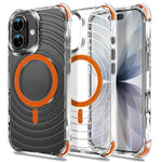 Til iPhone 17 Magnetisk Cover Airbag Hjørne Stødsikker Ripple TPU Telefoncover
