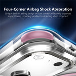 For iPhone 17 Pro Max Magnetic Case Airbag Corner Shockproof Ripple TPU Phone Cover