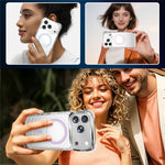 For iPhone 17 Pro Max Magnetic Case Airbag Corner Shockproof Ripple TPU Phone Cover