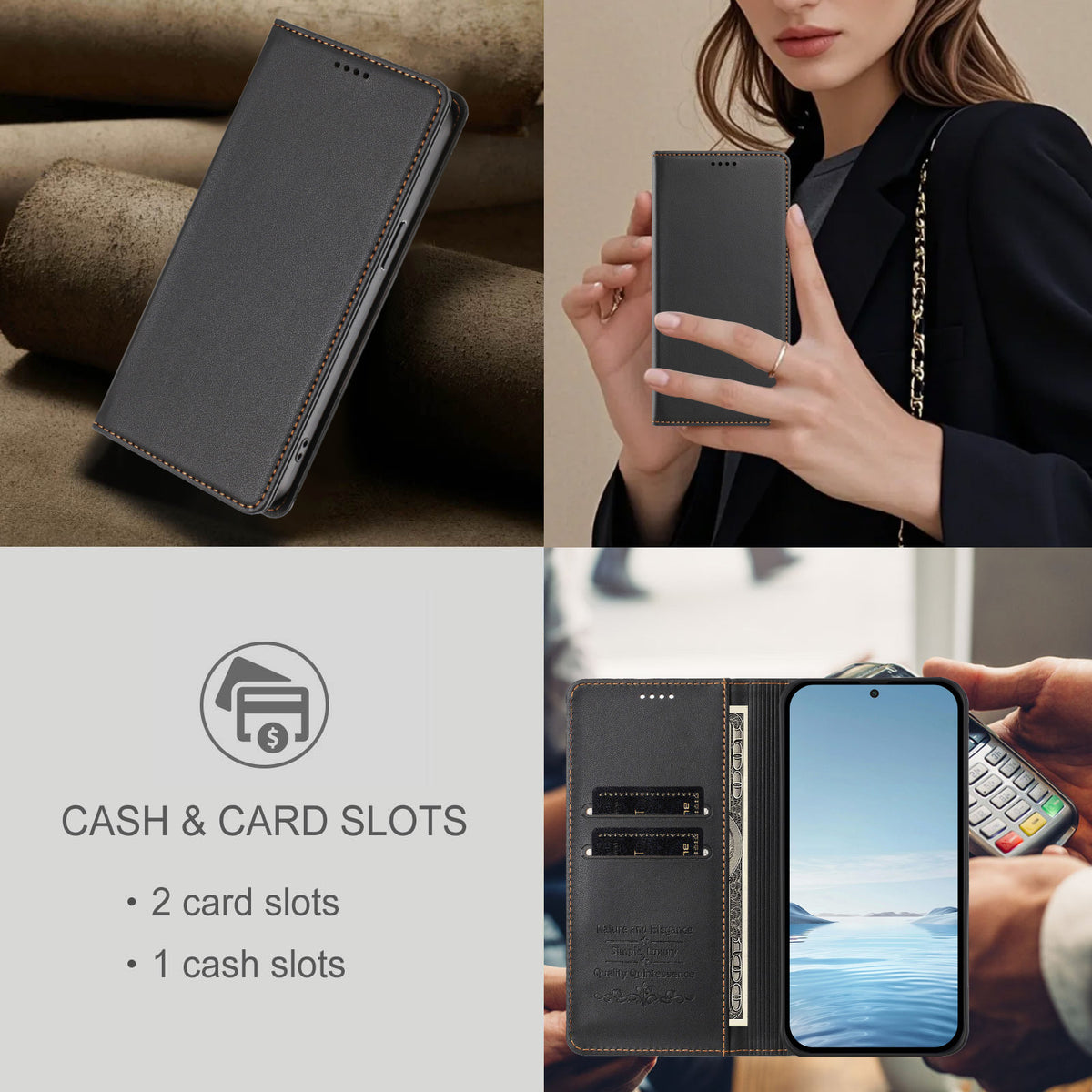 For Xiaomi Redmi K90 Max 5G Leather Wallet Case Magnetic Closure RFID Blocking Phone Cover
