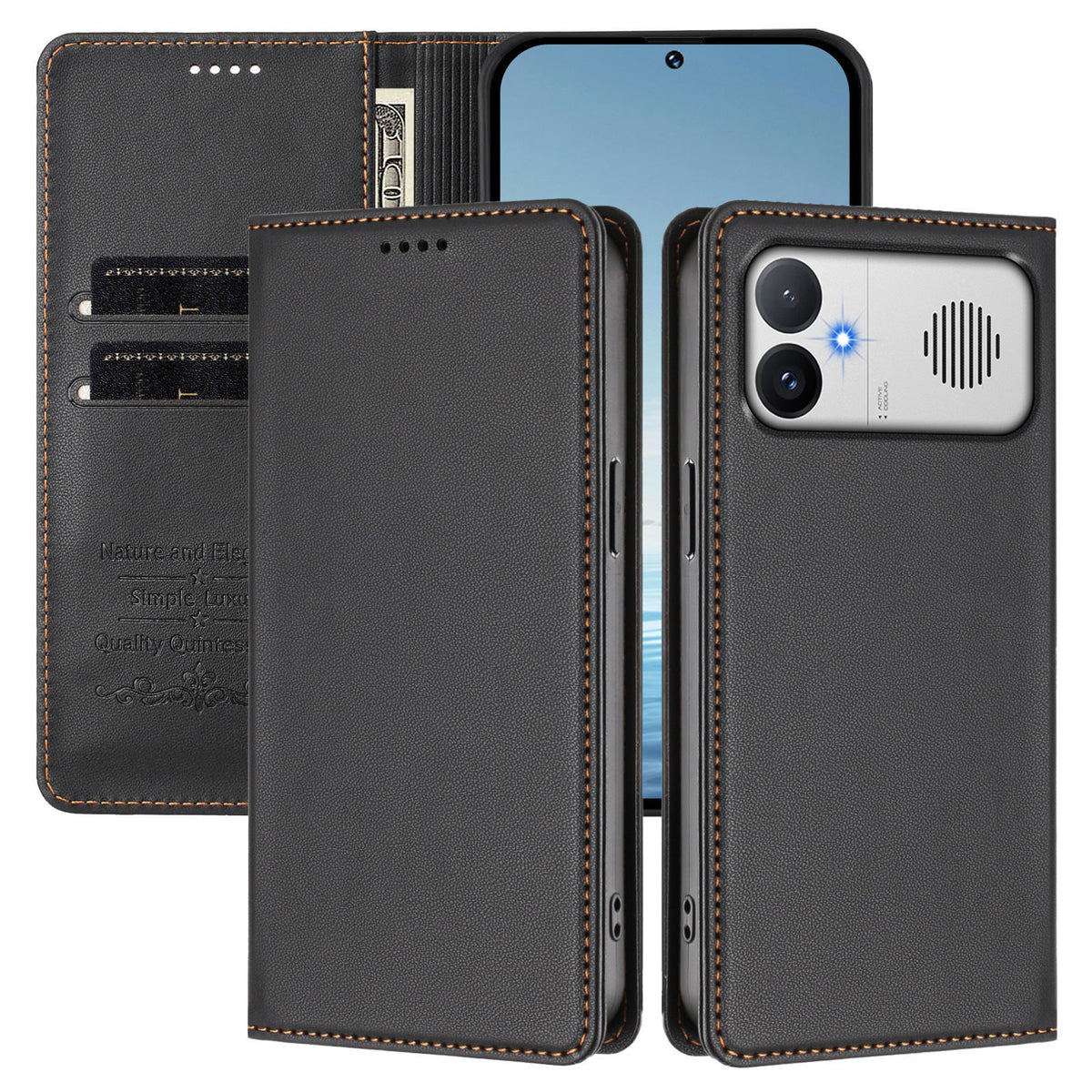 For Xiaomi Redmi K90 Max 5G Leather Wallet Case Magnetic Closure RFID Blocking Phone Cover