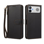 For Xiaomi Redmi K90 Max 5G Case 4 Card Slots Wallet Stand PU Leather Phone Cover with Wrist Strap