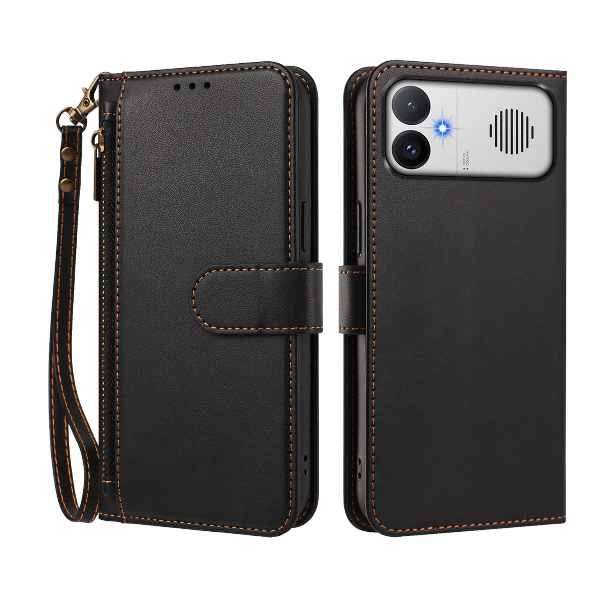 For Xiaomi Redmi K90 Max 5G Case 4 Card Slots Wallet Stand PU Leather Phone Cover with Wrist Strap