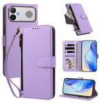 For Xiaomi Redmi K90 Max 5G Case 4 Card Slots Wallet Stand PU Leather Phone Cover with Wrist Strap