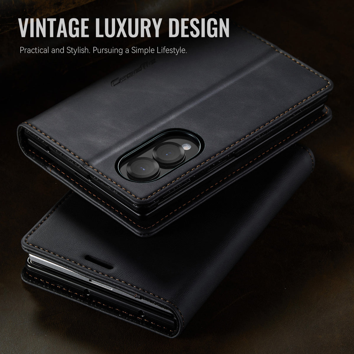CASEME for Samsung Galaxy Z Fold8 Case  033 Series RFID Blocking Wallet Stand Calf Texture Leather Phone Cover