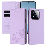 For Xiaomi 17 Max Wallet Case RFID Blocking Butterfly Imprinted Magnetic Flip Leather Cover